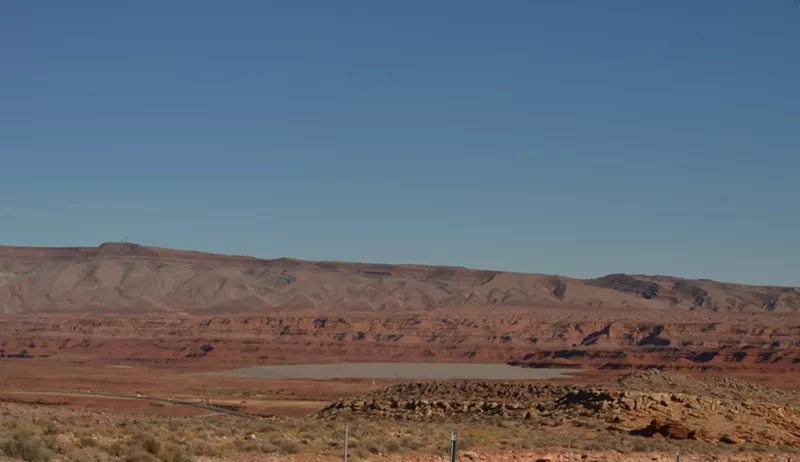 Image: A uranium mine tailings site in Mexican Hat, Utah.