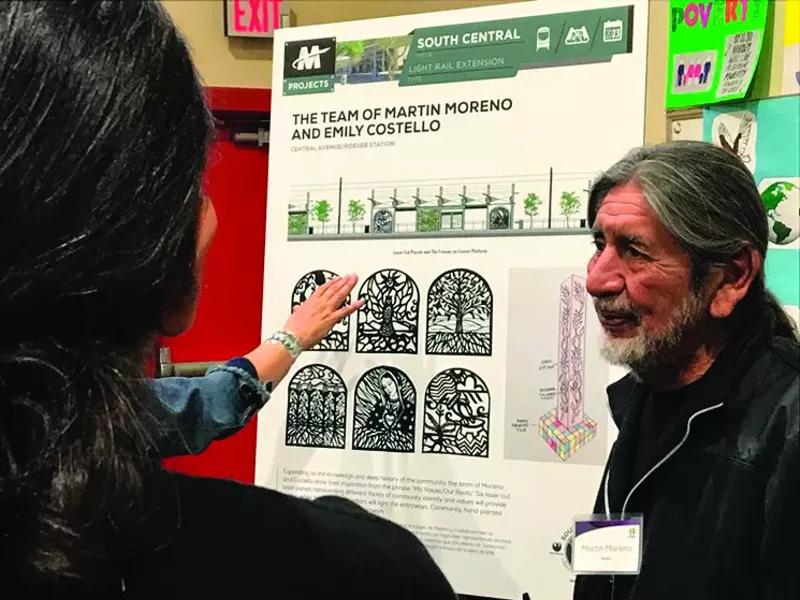 Image: Martin Moreno is working with Emily Costello on a design for the South Central extension.