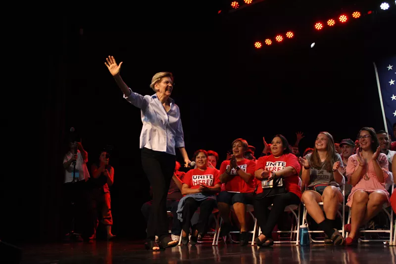 Image: Presidential candidate Senator Elizabeth Warren.