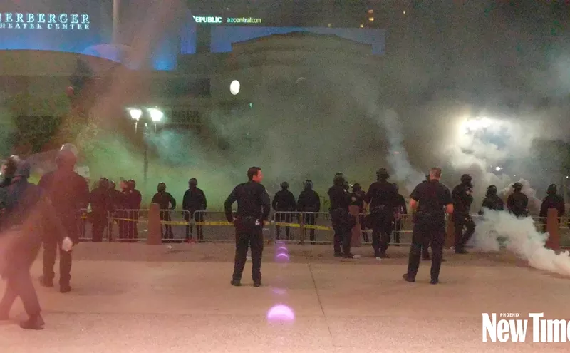 Image: Watch Newly Released Phoenix Police Videos of Chaos After Trump Rally in August