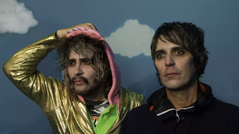 Image: Wayne Coyne (left) and Steve Drozd (right) of The Flaming Lips continue to explore the absurd.