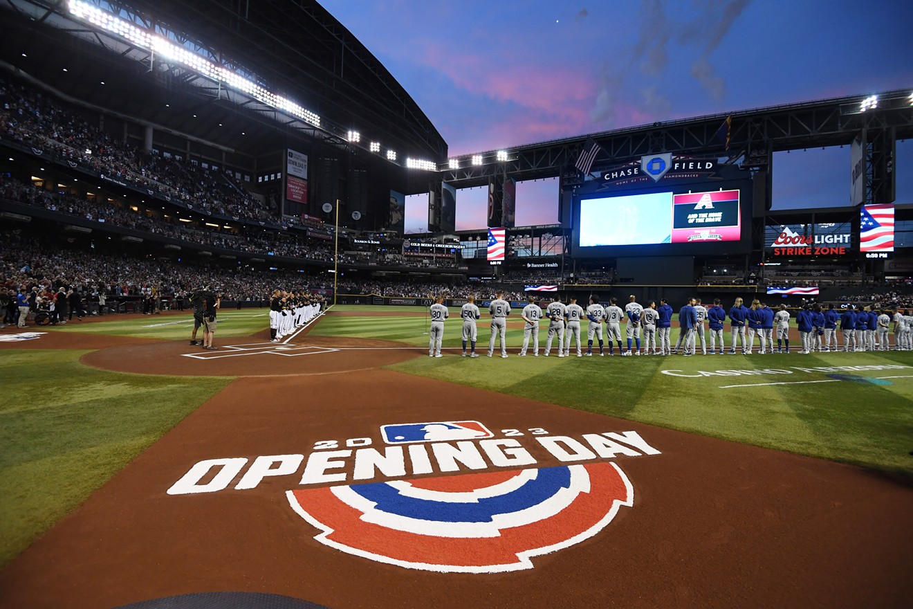 The Arizona Diamondbacks hosted rival the Los Angeles Dodgers for the home opener at Chase Filed on April 6.