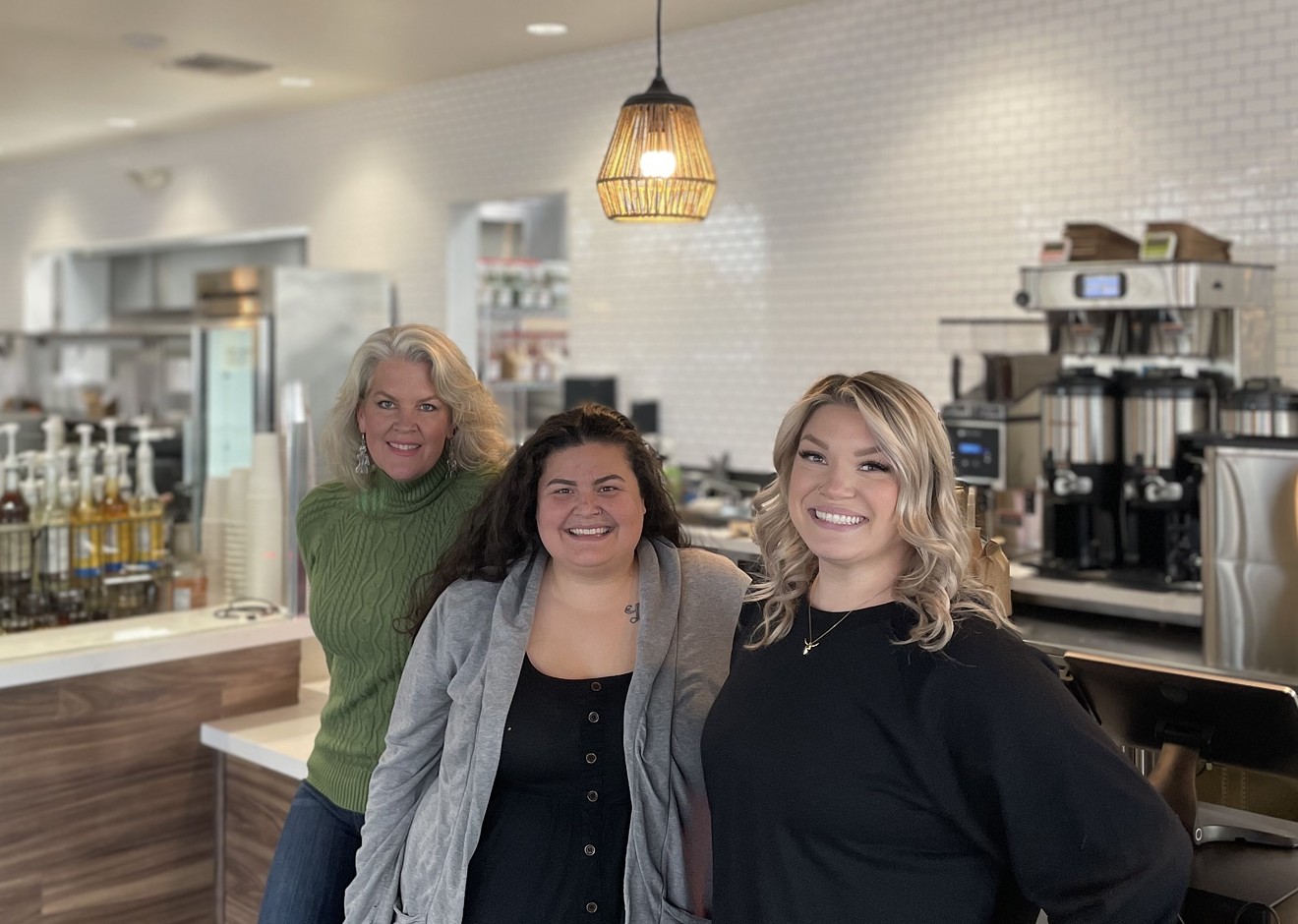 New Penny Café is the first venture together for Queendom Concepts owners, from left, Laura Hansen, Brittany Salazar, and Deni Banach.