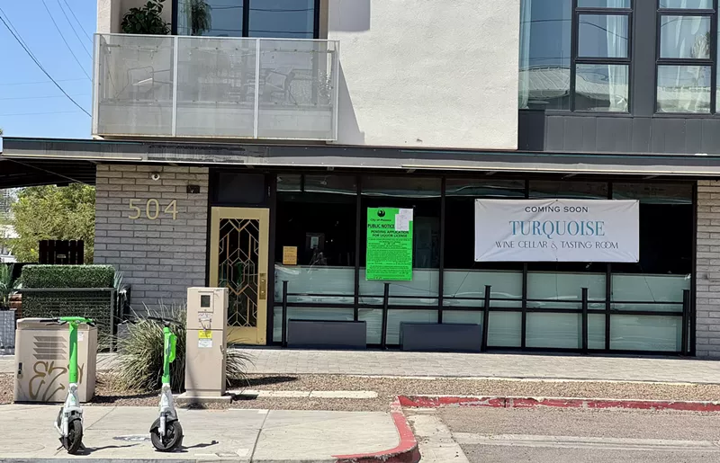 Image: Turquoise Wine Bar plans to open on Roosevelt Row in late July.