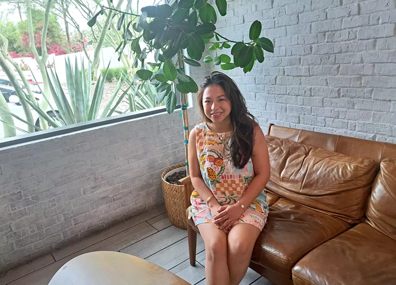 Image: Vicky Huynh co-founded Cafe Mollie in 2021, looking to bring a taste of Vietnam's coffee culture to Phoenix.