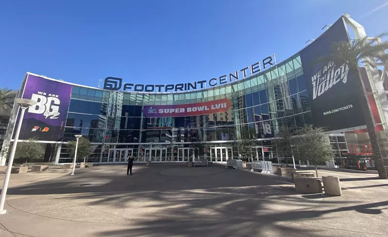 Image: A basketball arena.