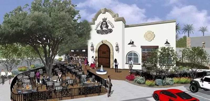 Image: An artist's rendering of the new Barrio Queen restaurant, expected to open at Desert Ridge Marketplace this summer.