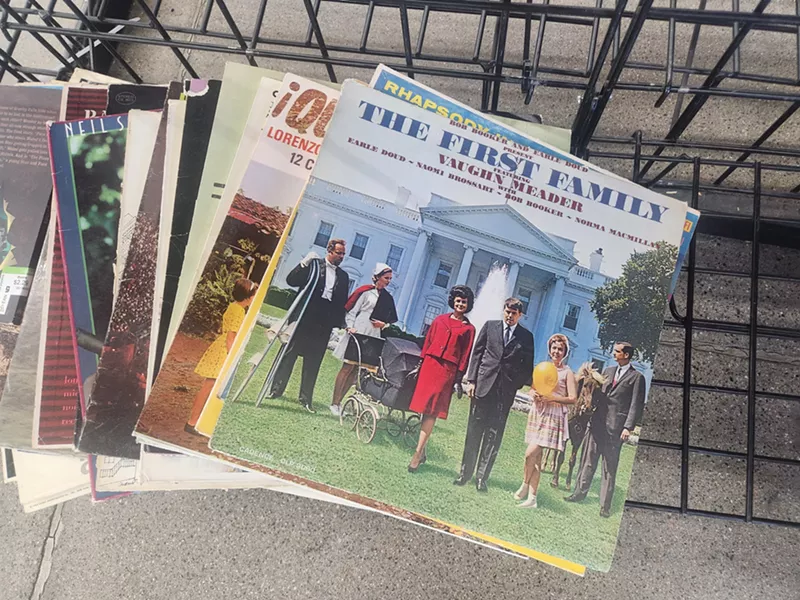 Image: A copy of Vaughn Meader's "The First Family" as seen June 7, 2025, at a Goodwill in Peoria, Ariz.