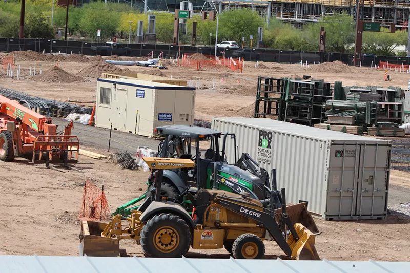 Image: Construction of the Greek Leadership Village is still in the beginning phases.