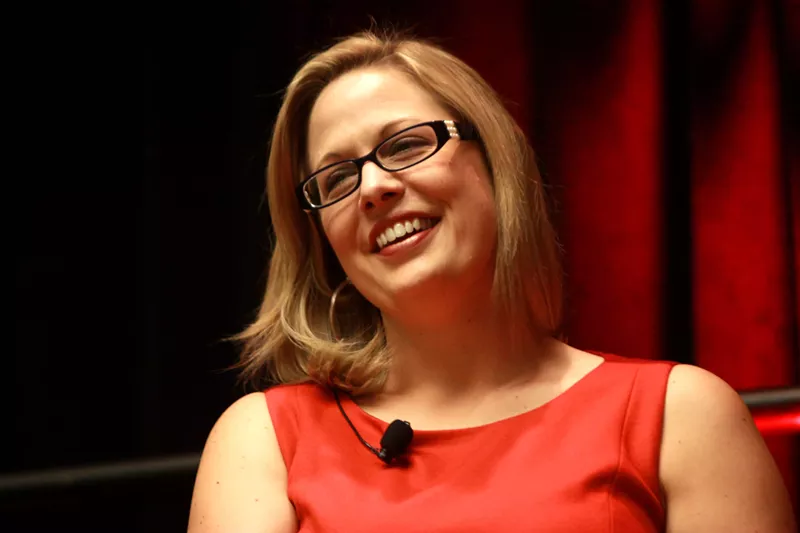Image: Arizona Congresswoman Kyrsten Sinema, seen here at a 2013 Chamber of Commerce summit, has picked up endorsements from Arizona Democrats in her bid for the Senate, with a few exceptions.
