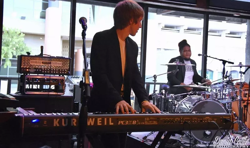 Image: Aidan Smith of 3Nations with his Kurzweil PC3K.
