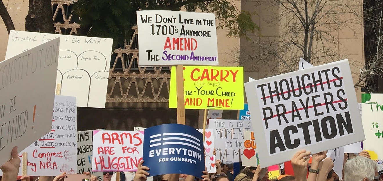 Signs of the times at Phoenix's March for Our Lives