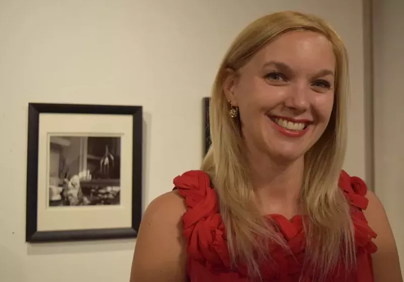 Image: Nicole Royse, during the last exhibition she curated at monOrchid gallery.