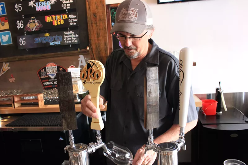 Image: Chuck Wennerlund, co-owner of Oro Brewing Company.