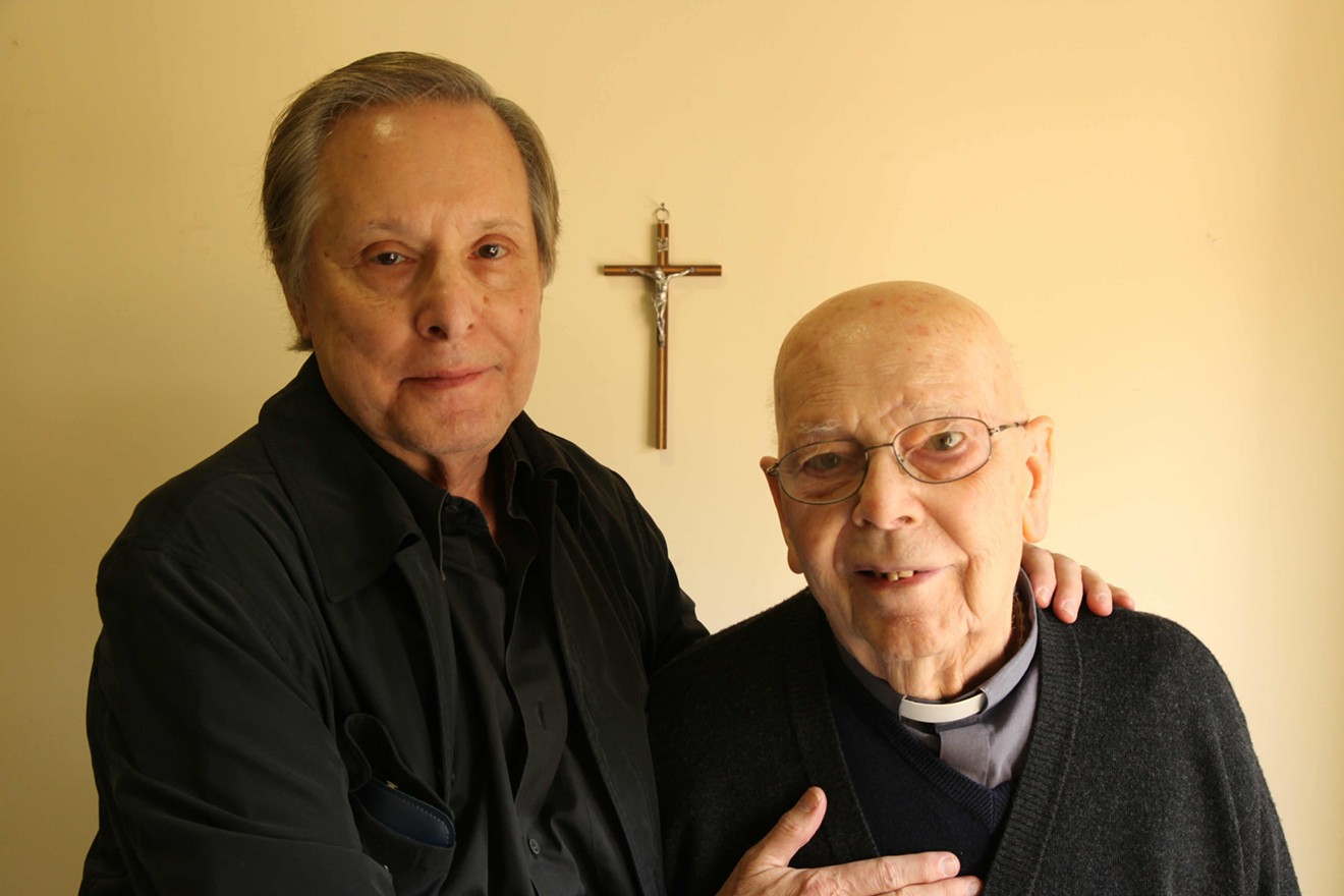 As director of the barely feature-length documentary The Devil and Father Amorth, William Friedkin (left) witnesses an exorcism performed on an Italian woman by 91-year-old Father Gabriele Amorth.