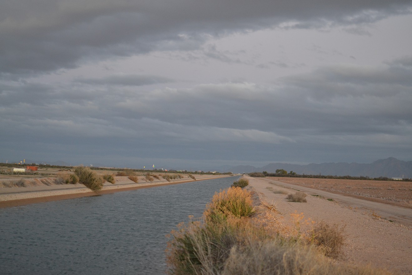 The Central Arizona Project canal, in Pinal County.