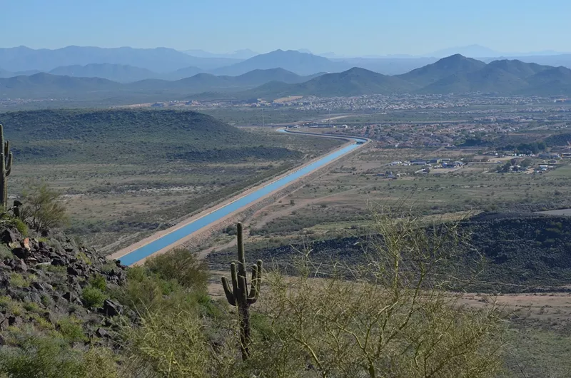 Image: Part of the Central Arizona Project, which brings water from Lake Mead to Maricopa, Pima and Pinal Counties.