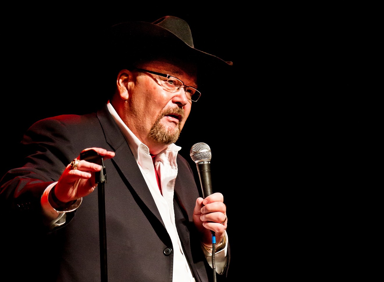 Legendary pro wrestling play-by-play announcer Jim Ross.