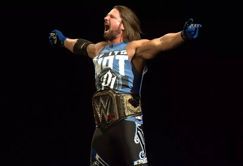 Image: Current WWE champion and SmackDown superstar AJ Styles.