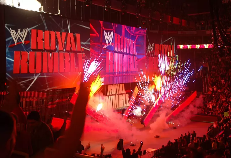 Image: A scene from the last time the WWE brought the Royal Rumble to Phoenix in 2013.