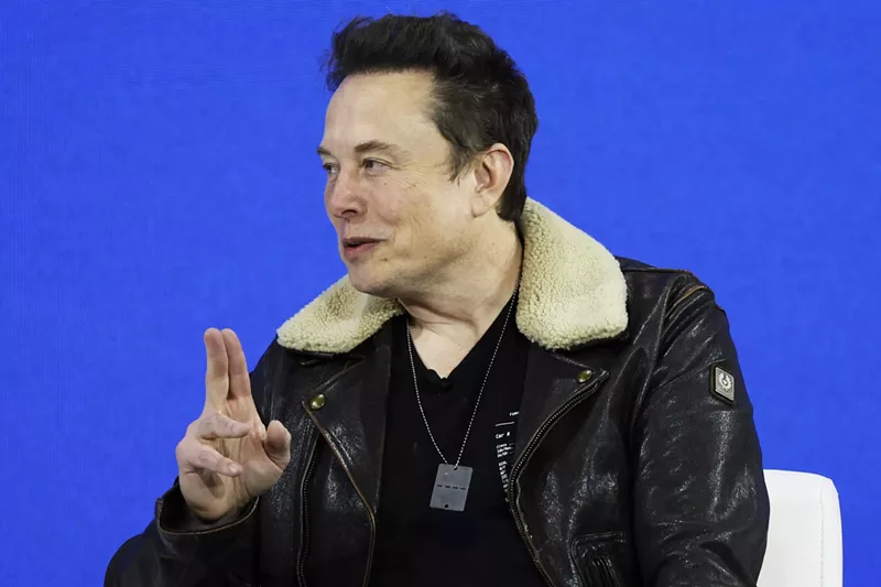 Image: Tesla CEO Elon Musk speaks during the New York Times annual DealBook summit on Nov. 29 in New York City.