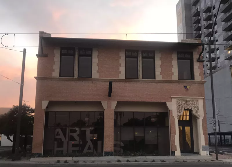 Image: Looking east across First Avenue at the future home of Xico Arte y Cultura.
