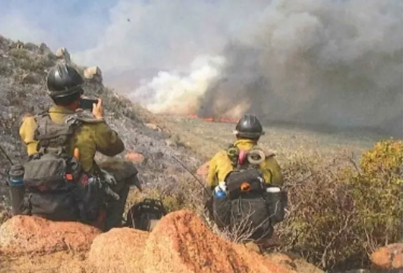 Image: A shot of Granite Mountain Hotshots before the Yarnell HIll Fire turned fatal.