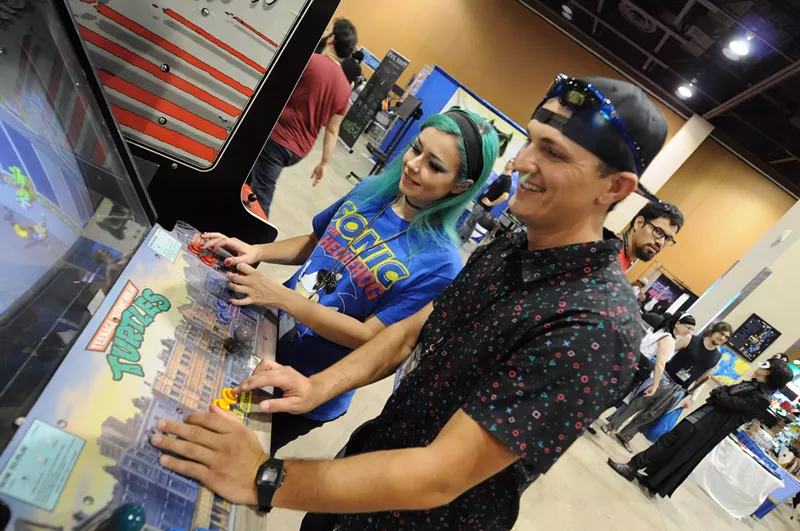 Image: Arcade action at a previous Game On Expo in downtown Phoenix.