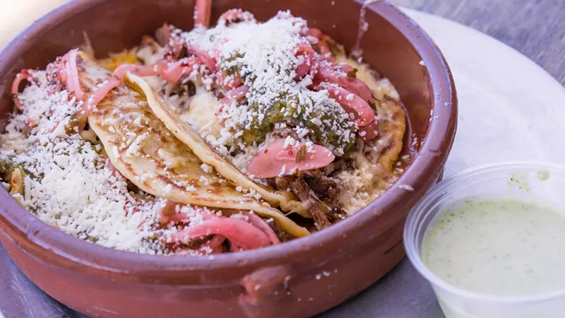 Image: Tacos snowed with cotija