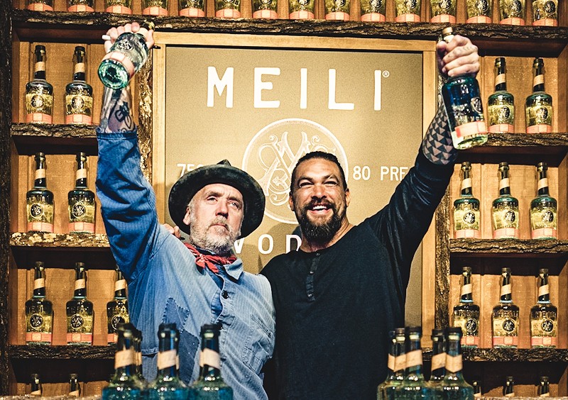 Blaine Halvorson, left, and Jason Momoa are the co-founders of Meili.